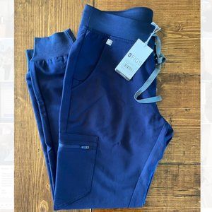 FIG Clothing Zamora Jogger Scrub Pants in Navy